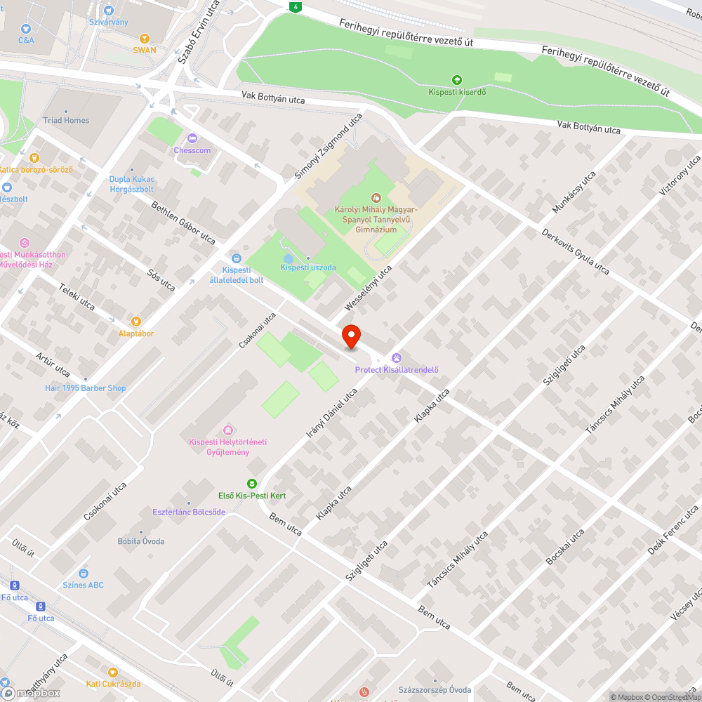 Konténer mellé rakott szeméthegy bejelentés helye