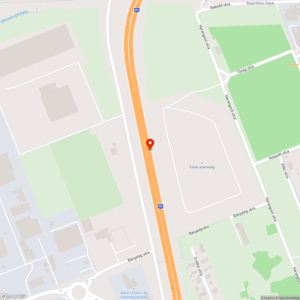 M6-os lámpák bejelentés helye