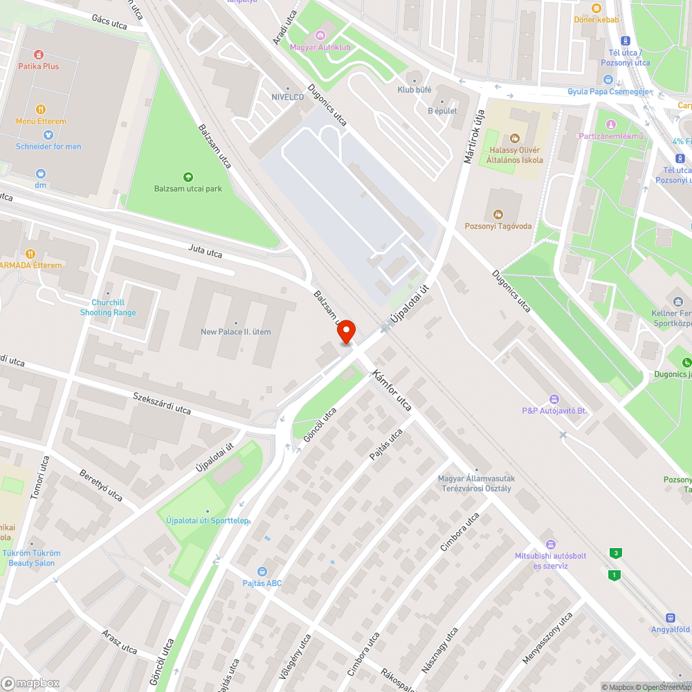 Hiányzó kerékpárút tábla bejelentés helye