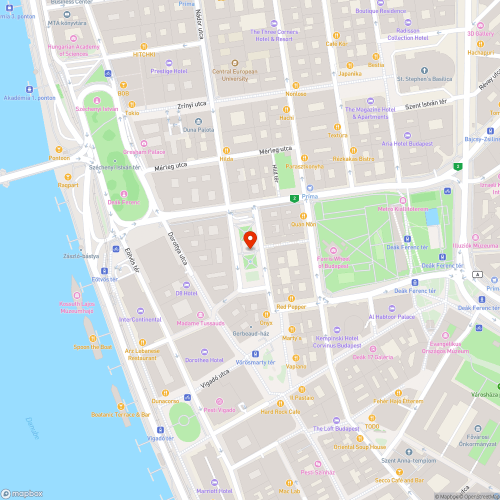 Sérült/megrongált (?) díszkút bejelentés helye