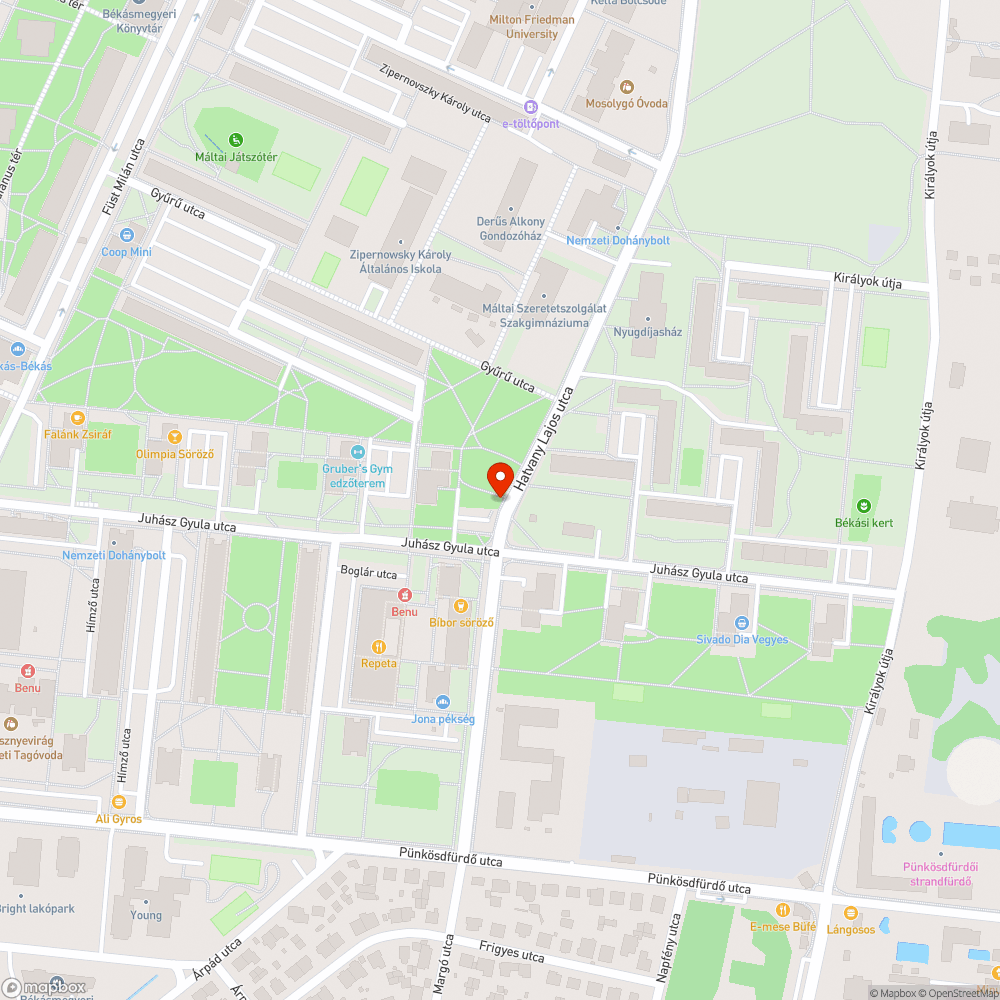 Graffitis esőbeálló bejelentés helye