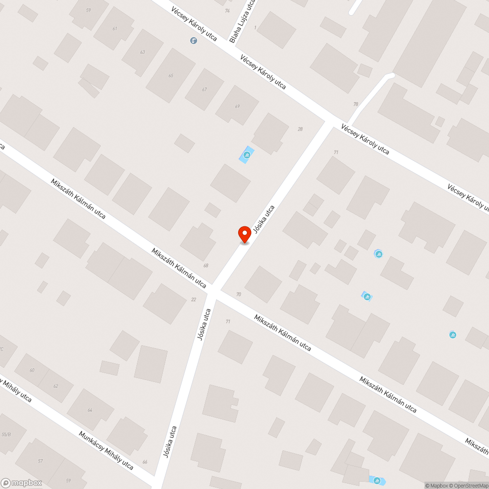 Mercedes Jósika utca bejelentés helye