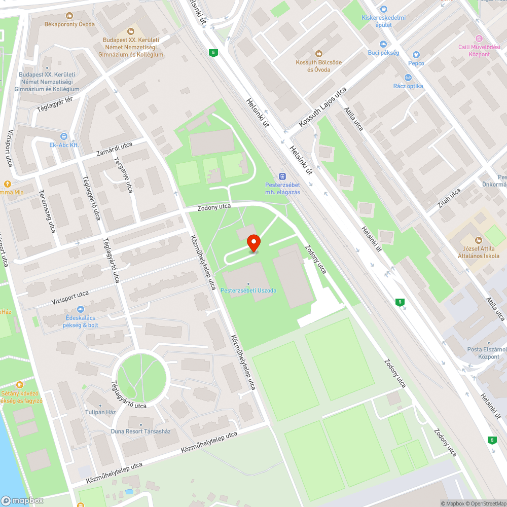 Elhagyott autó bejelentés helye