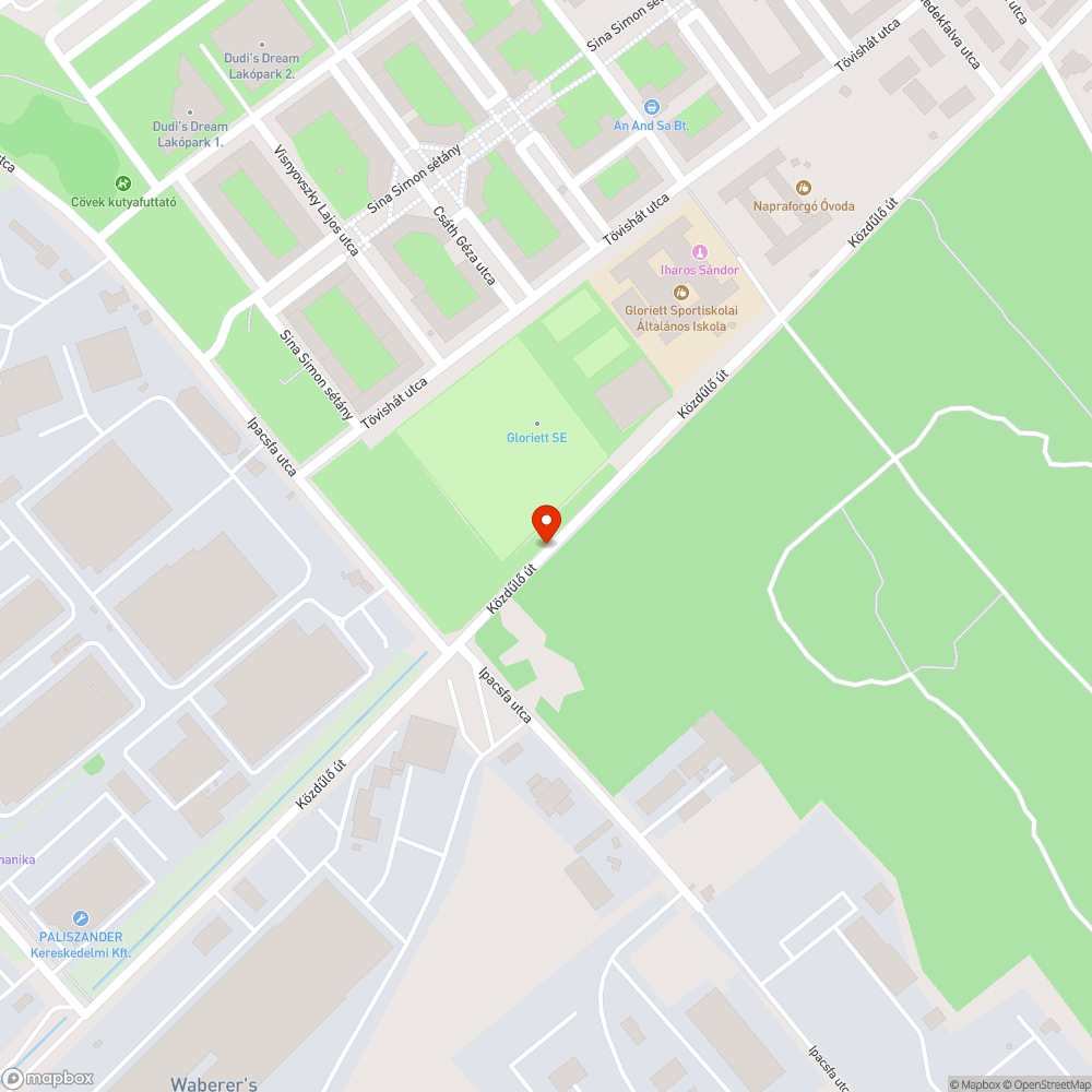 Kátyú bejelentés helye