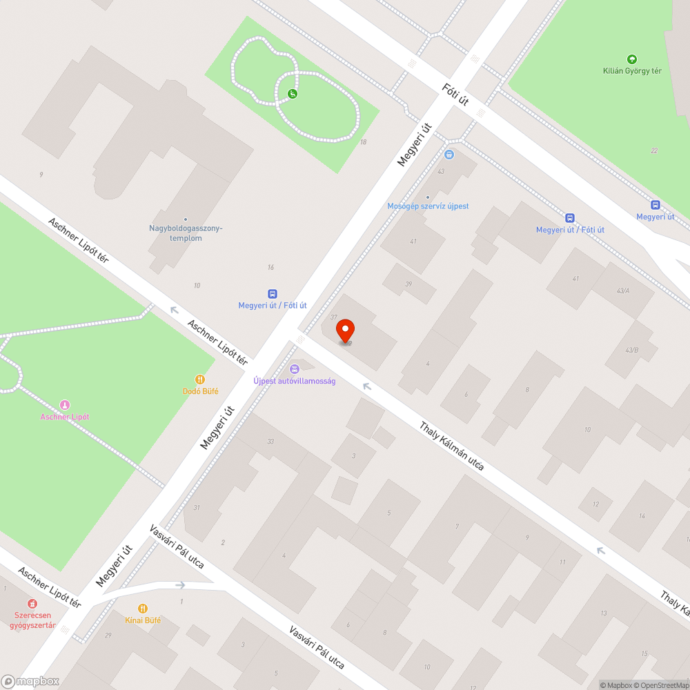 Balesetveszélyes járda bejelentés helye