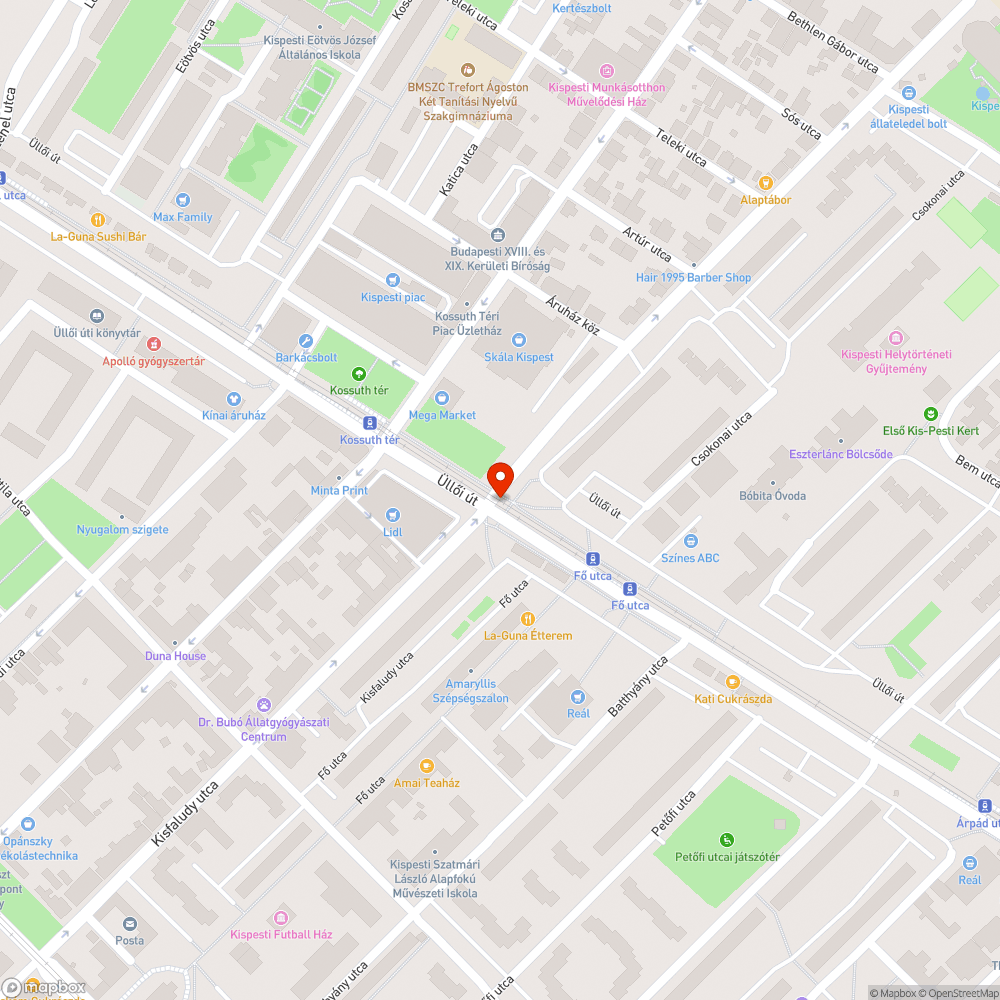 Villamos lámpaellenző elmozdult bejelentés helye