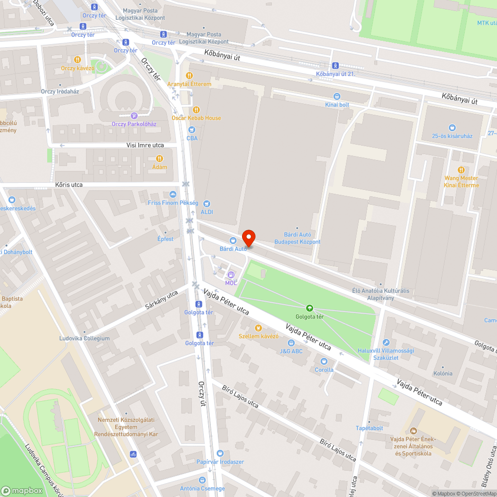 Sok szemét az utcára dobva bejelentés helye