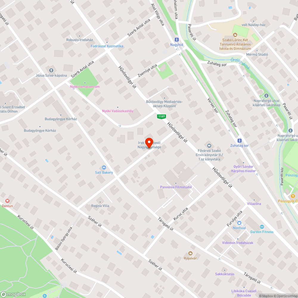 Bölöni György utca kátyúi bejelentés helye