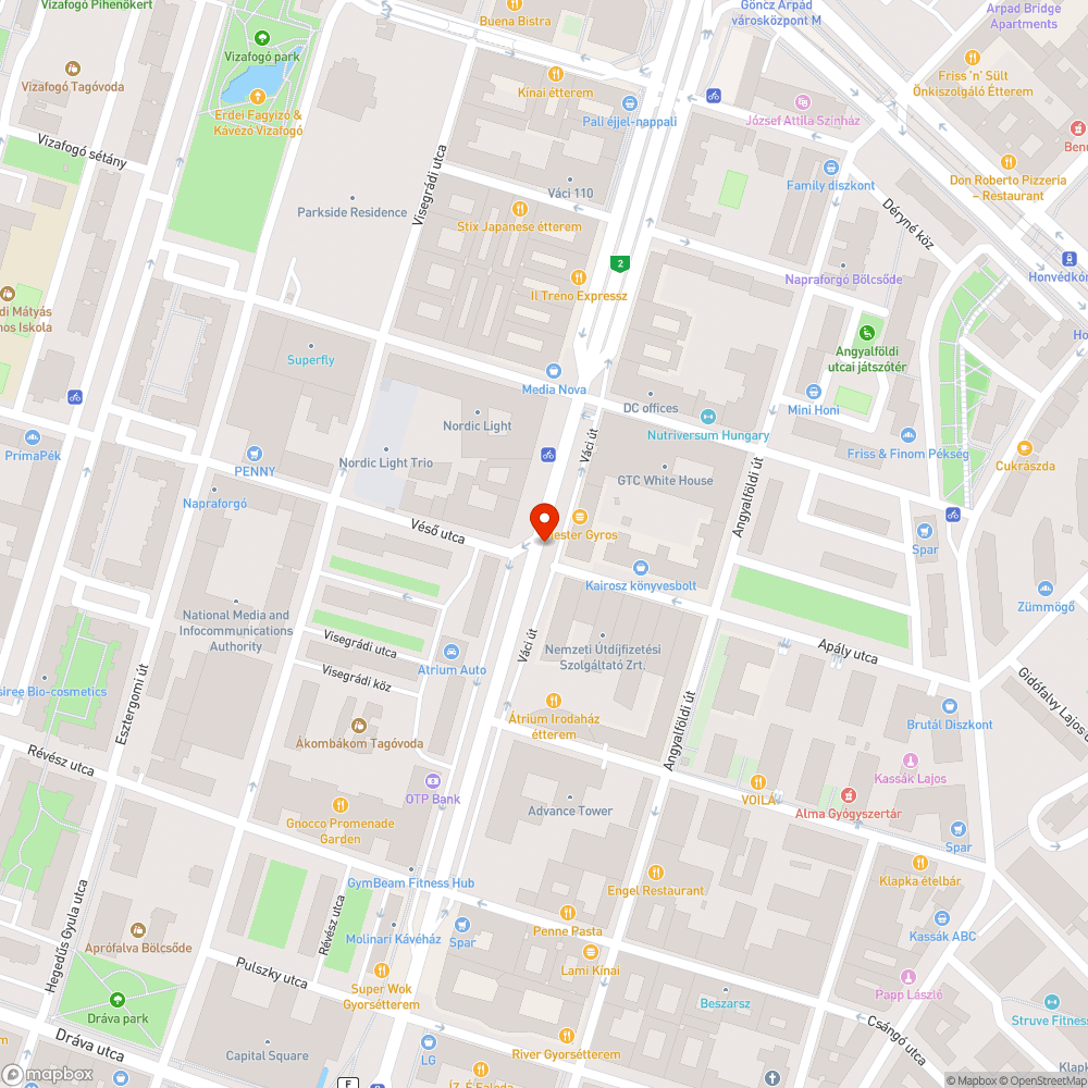 Megsüllyedt vízelzáró bejelentés helye