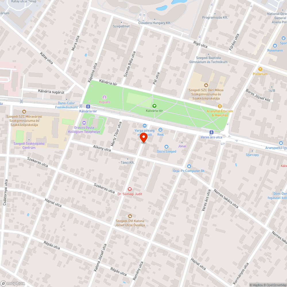 Alkony utca - megállóhelyek állapota bejelentés helye