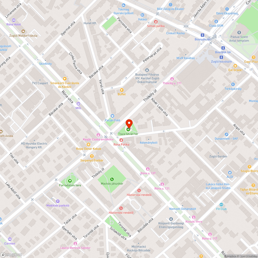 Veszélyes csatornafedő bejelentés helye