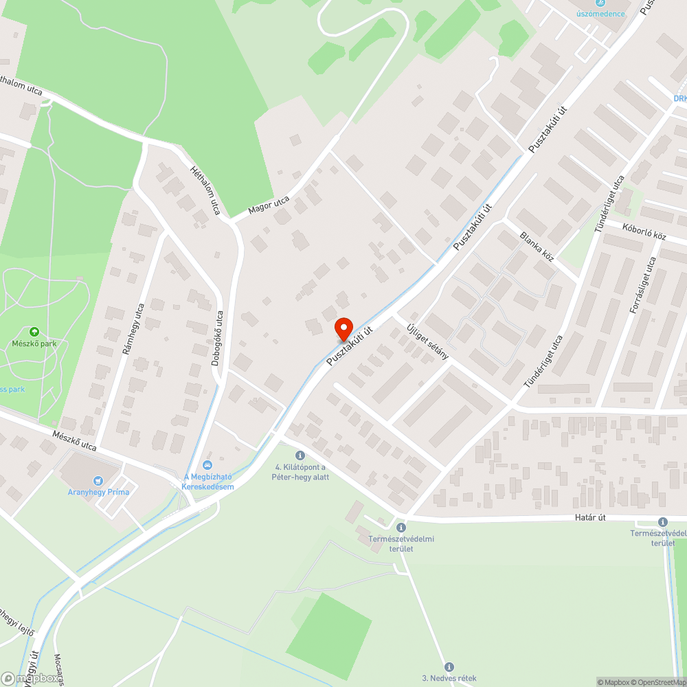 Rossz állapotú útszakasz bejelentés helye