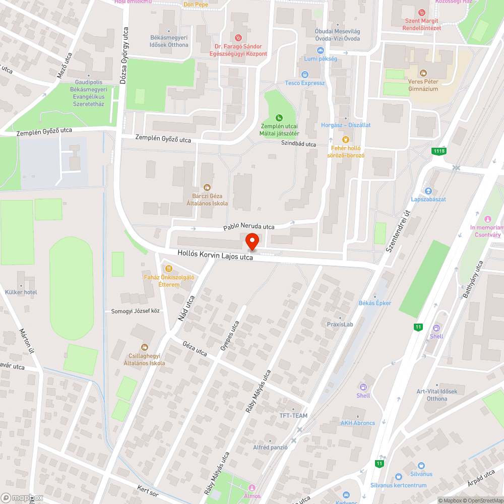 Ágak és zöldhulladék bejelentés helye