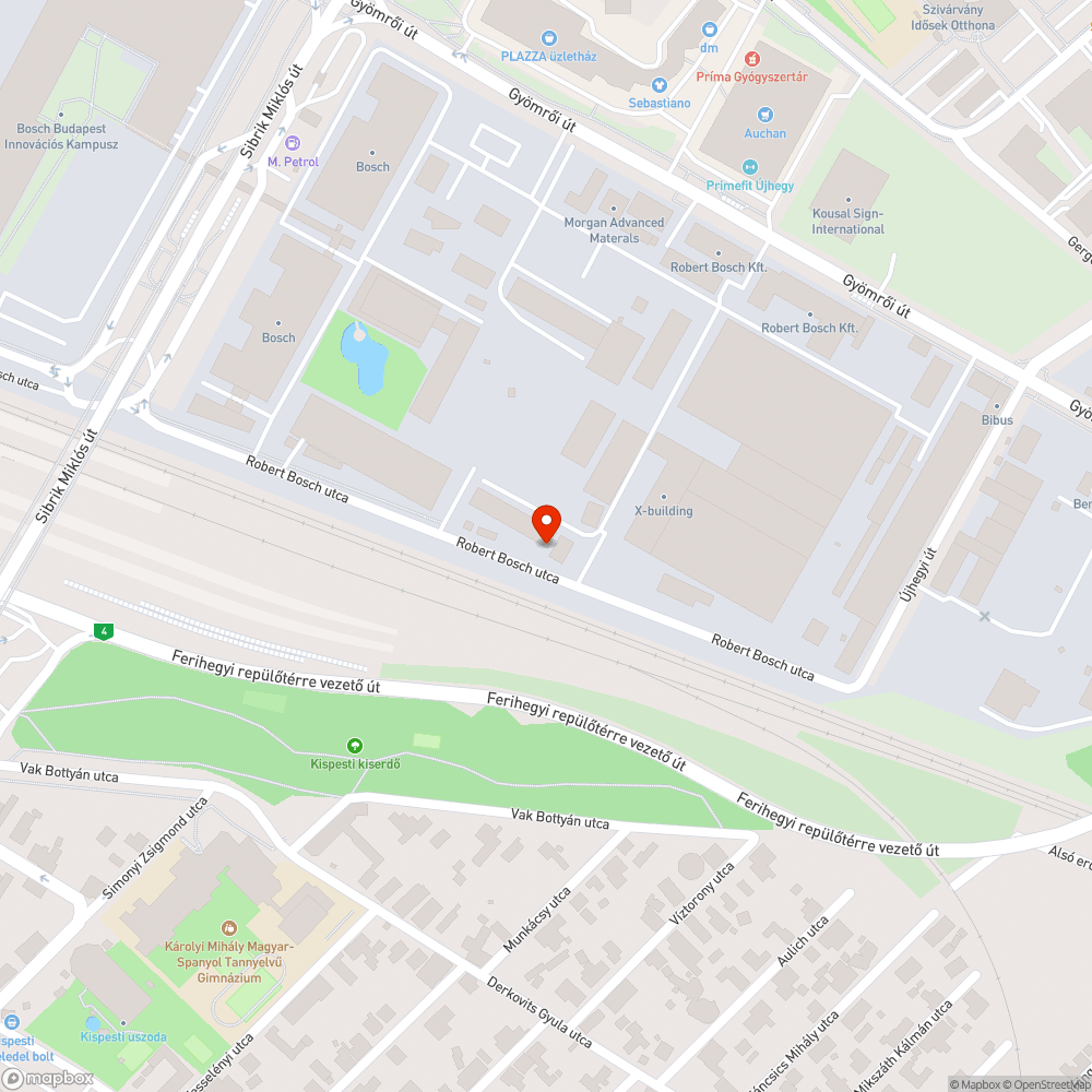 Elhagyott roncsautó bejelentés helye