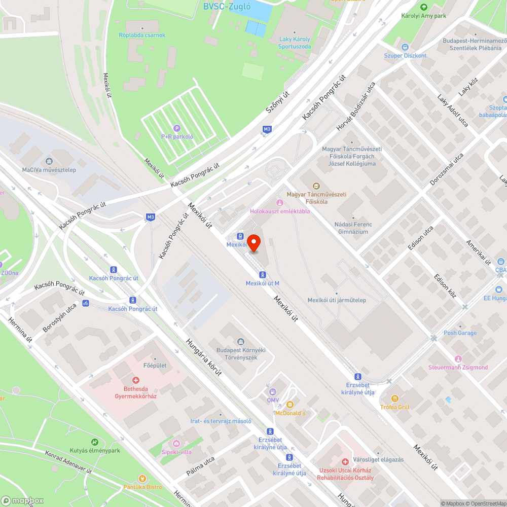 Mexikói úti végállomás plafonjának ázása bejelentés helye