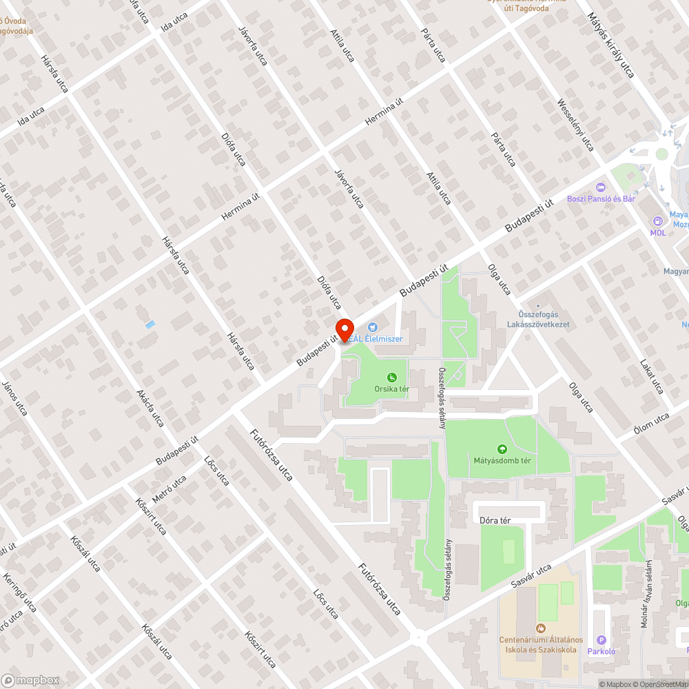 Túl magasra nőtt fák bejelentés helye