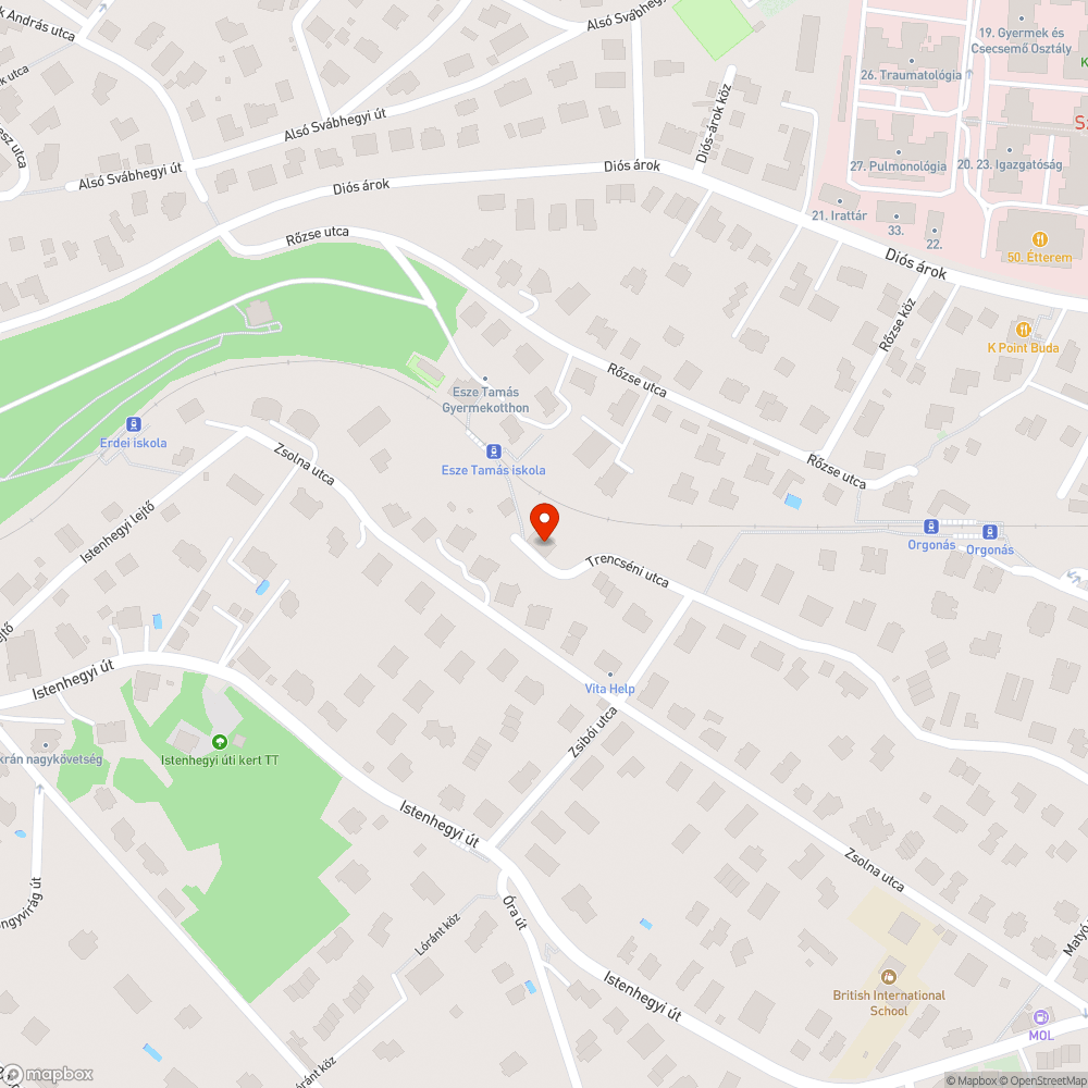 Nincs közvilágítás az Istenhegy egy utcája nagyrészén bejelentés helye