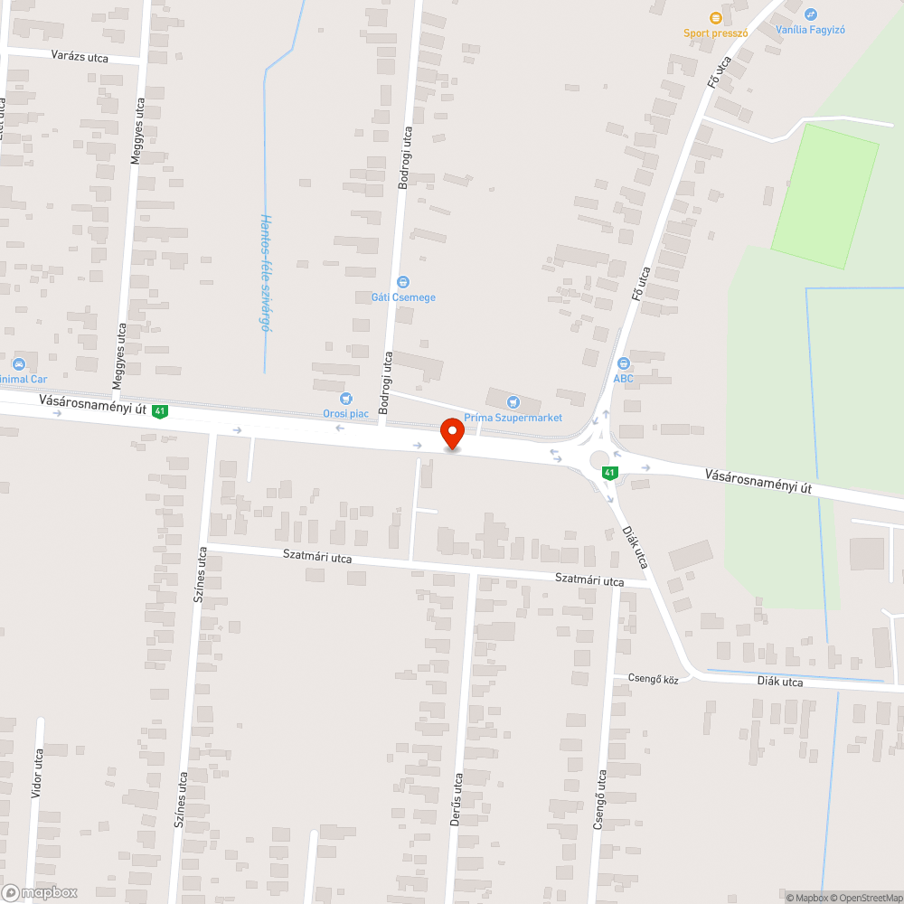 Gondozatlan gyalogjárda. bejelentés helye