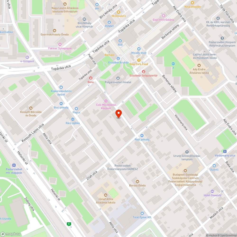 Lyukak a közmű tetőn bejelentés helye