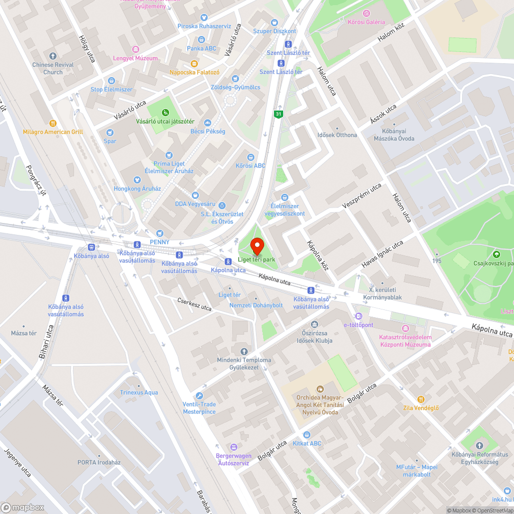 Szétzúzott járdaszél bejelentés helye