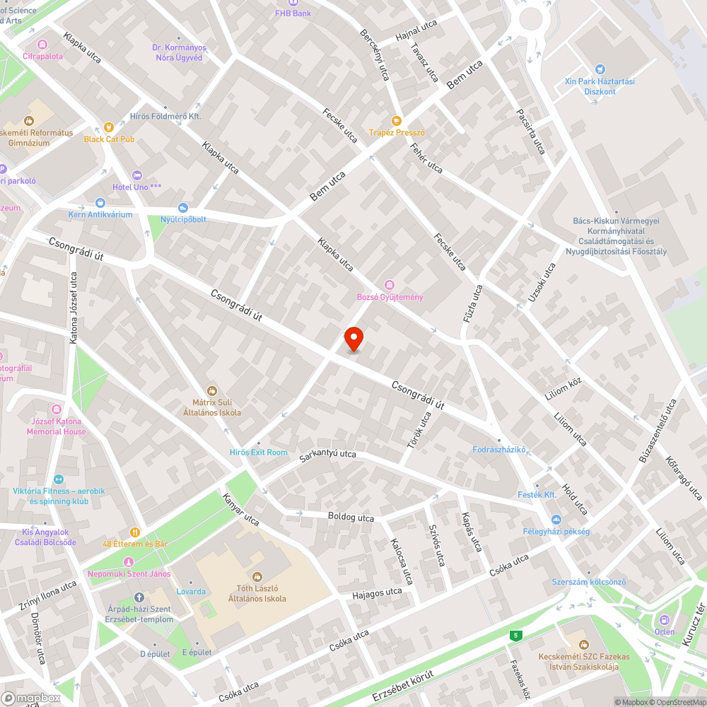 Veszélyes, sérült járda bejelentés helye