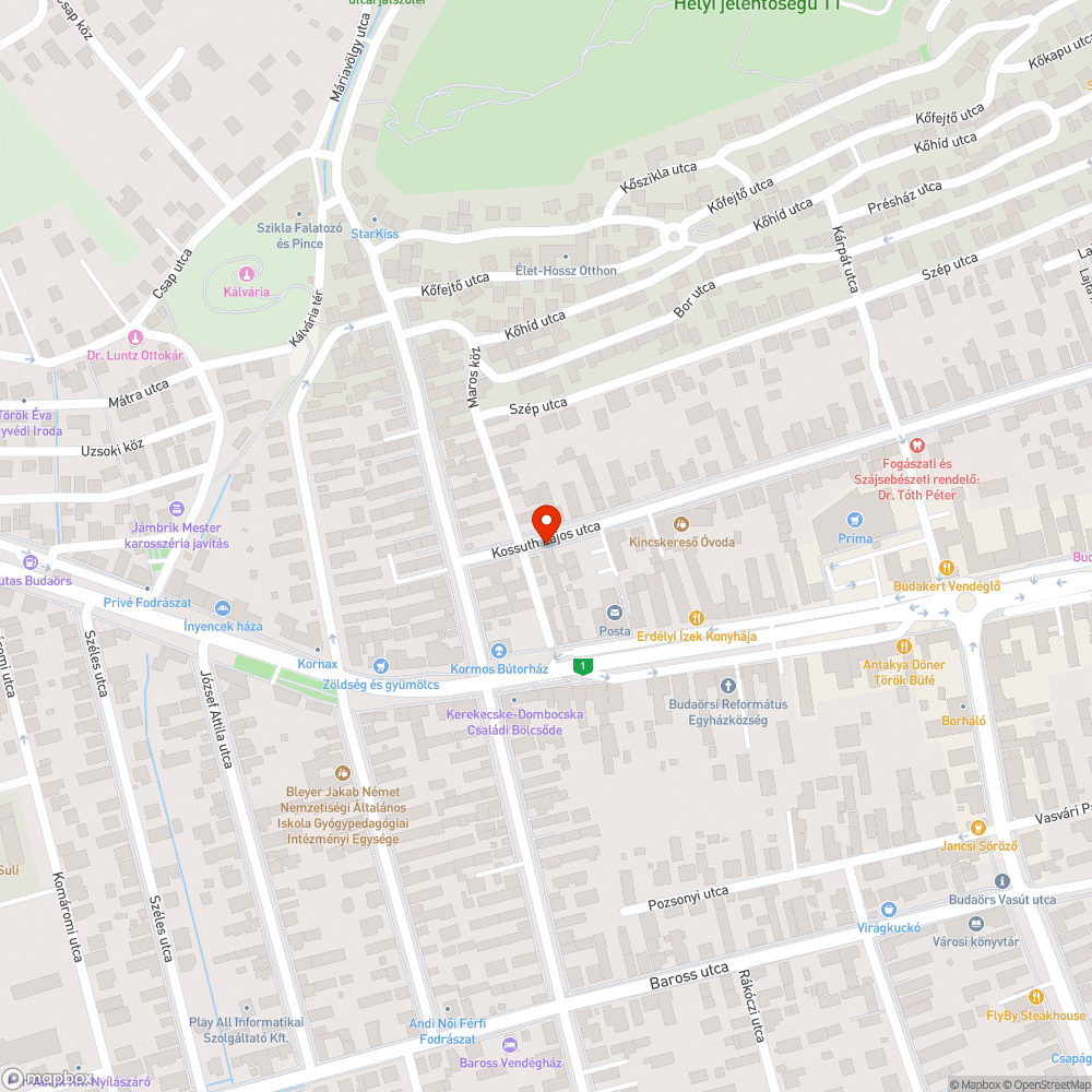 Beszakadt fedél bejelentés helye