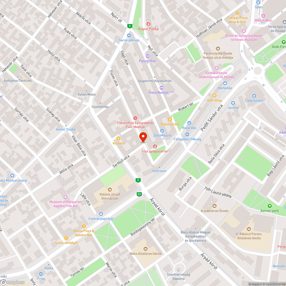 Eldugult víznyelő a Füzes utcán bejelentés helye