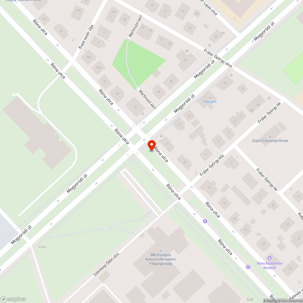 Kiszáradt fa bejelentés helye