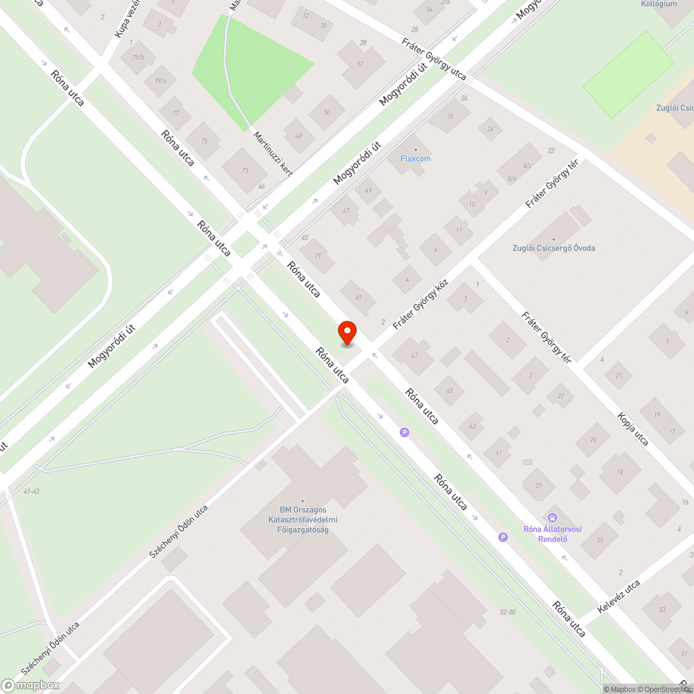 Kiszáradt fa bejelentés helye