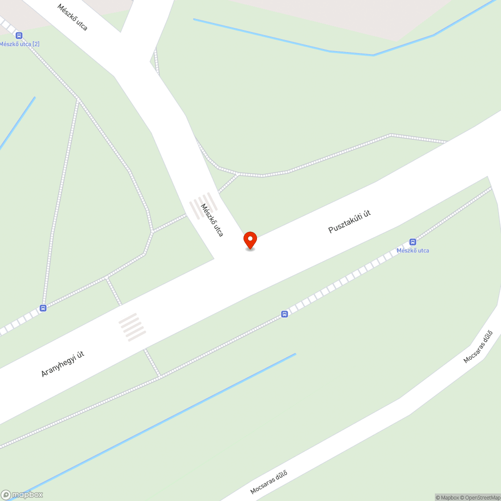 Kátyús, repedezett útszakasz bejelentés helye