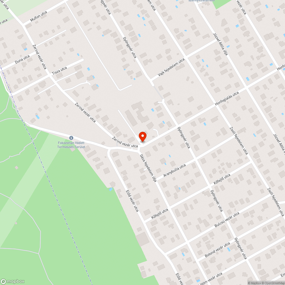 Vízfolyás úttest alól bejelentés helye