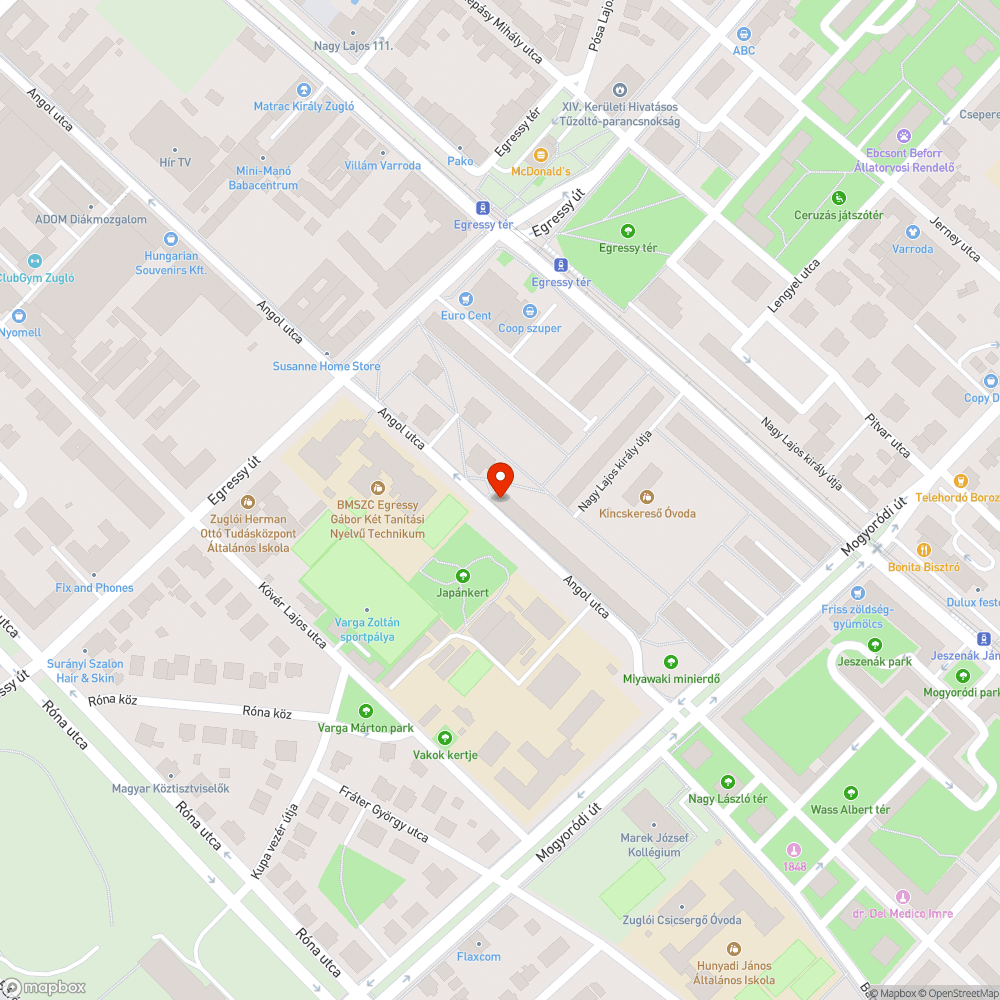 Játszótér ajtó bejelentés helye