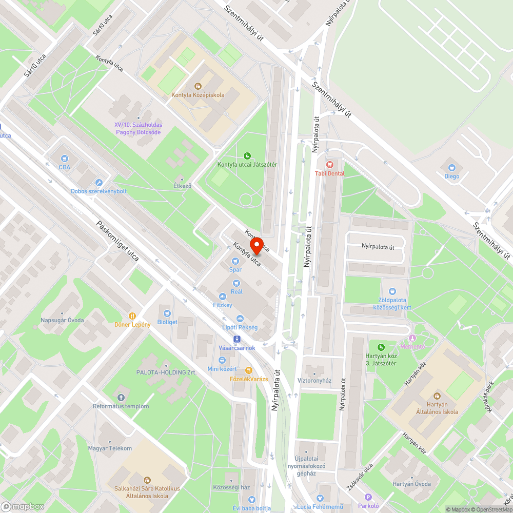 Sétáló utca bejelentés helye