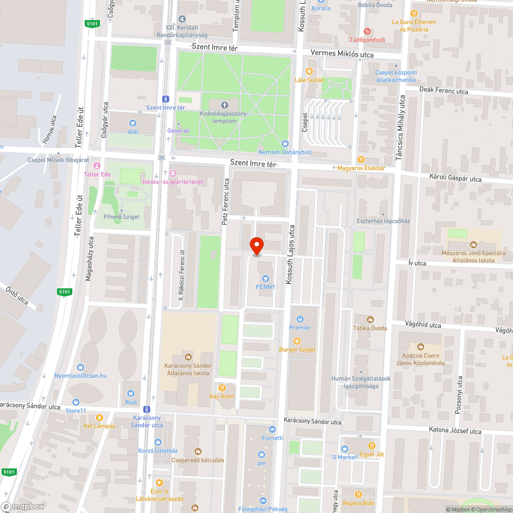 Lerobbant teherautó bejelentés helye