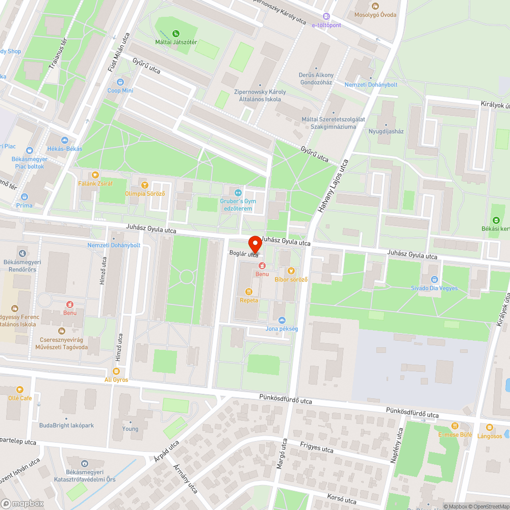 Gyanús jármű bejelentés helye