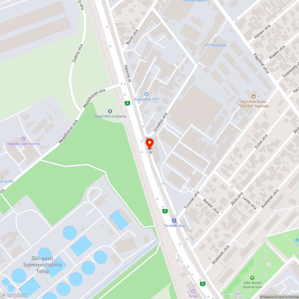 Biciklizésre alkalmatlan egyirányú út bejelentés helye