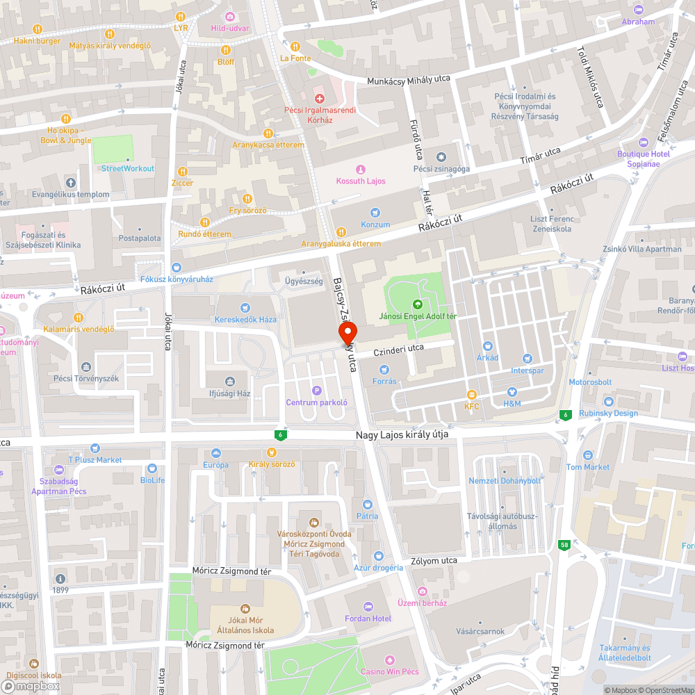 Info tábla a járdán keresztben bejelentés helye