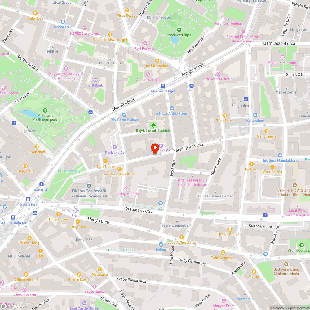 Kátyú a biciklissztrádán bejelentés helye