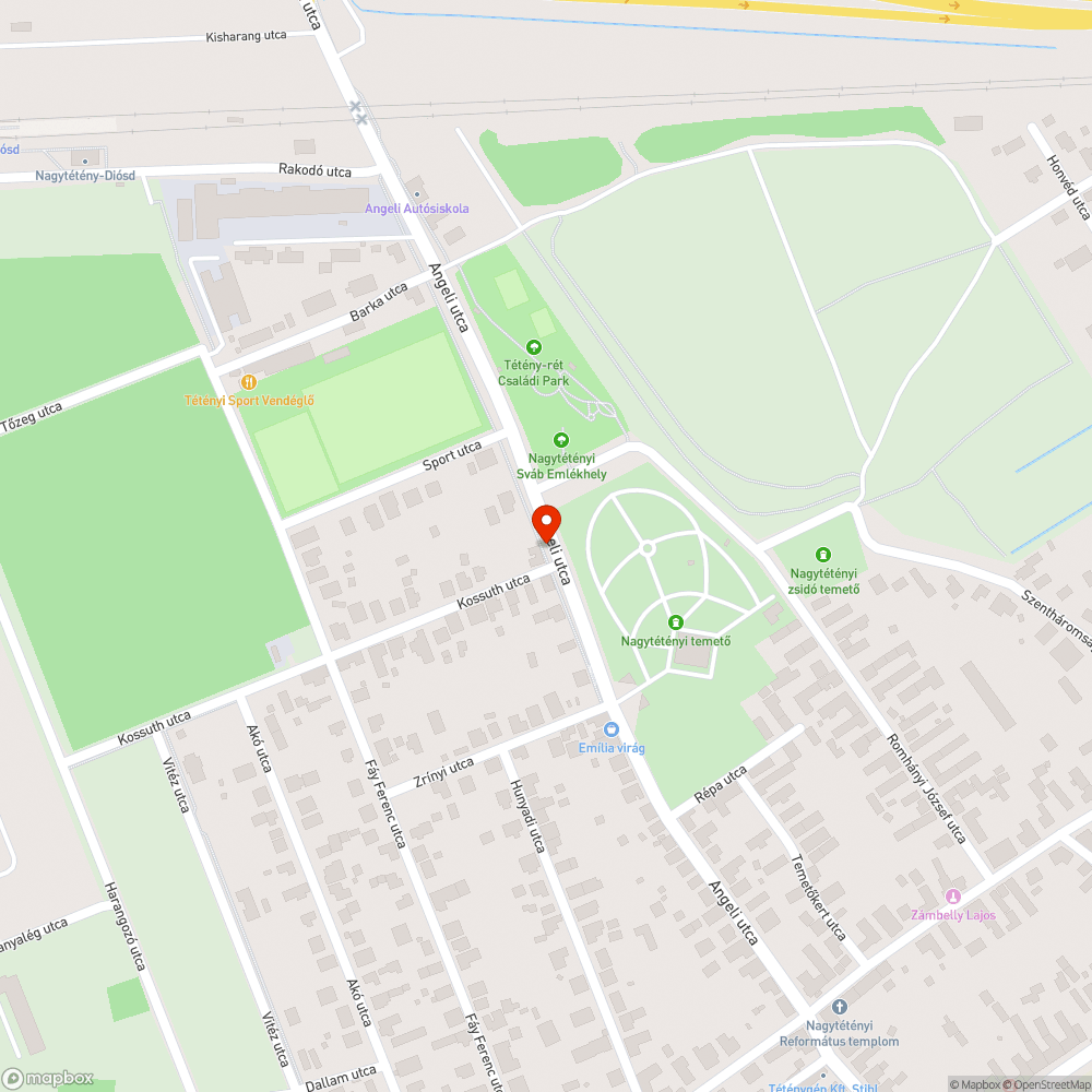 Elfordult bejelentés helye