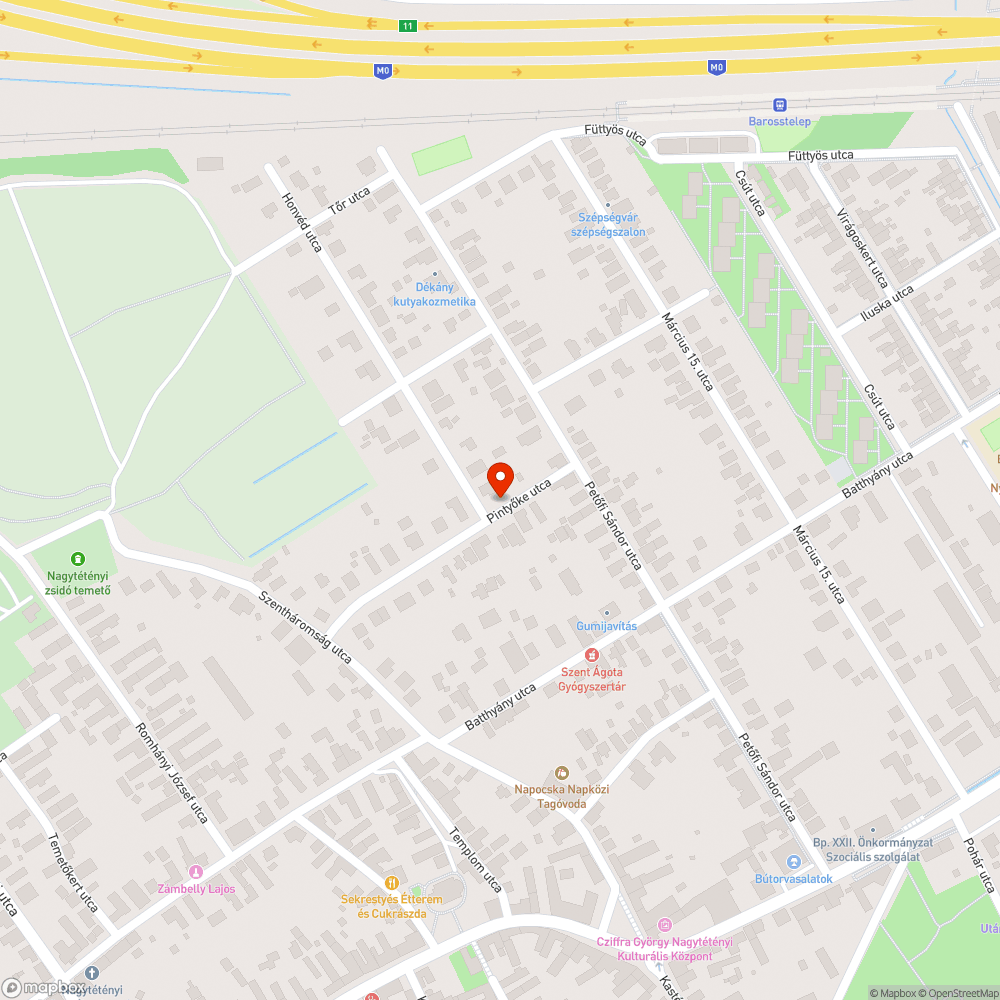 Hiányzó tábla bejelentés helye