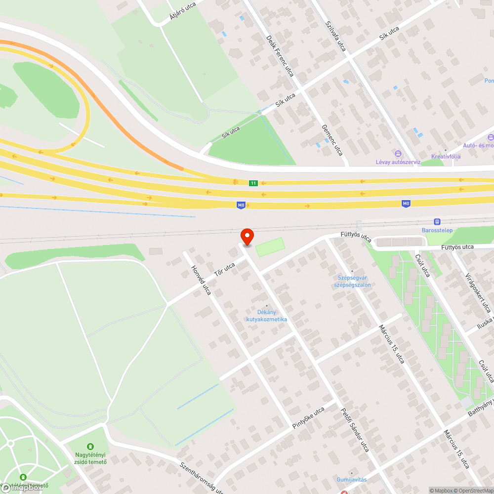 Hiányzó utcanévtábla bejelentés helye