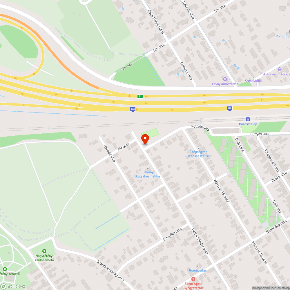 Névtábla bejelentés helye