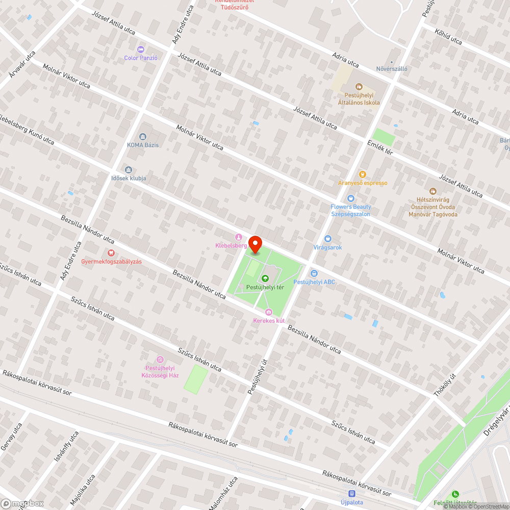 Postaláda bejelentés helye