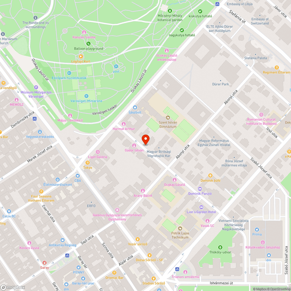 Kiálló kövek a frissen aszfaltozott járdán bejelentés helye