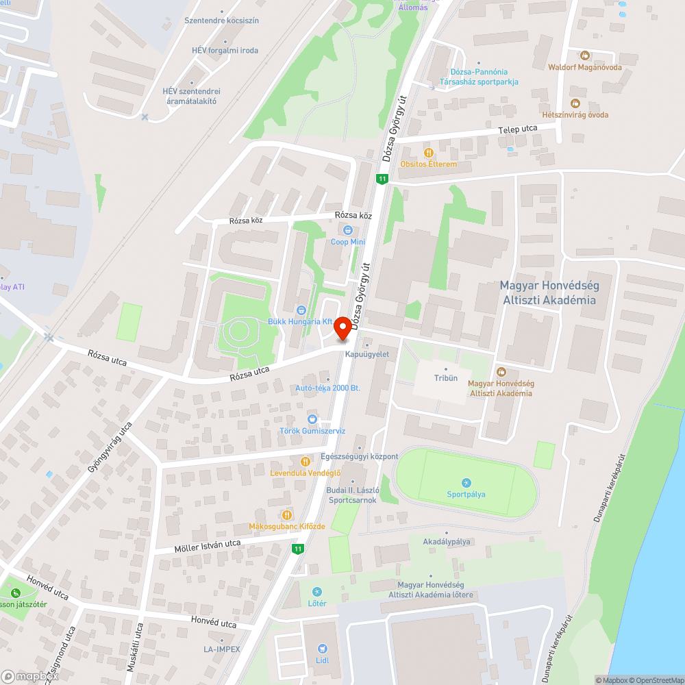 Baleset veszélyes járda bejelentés helye