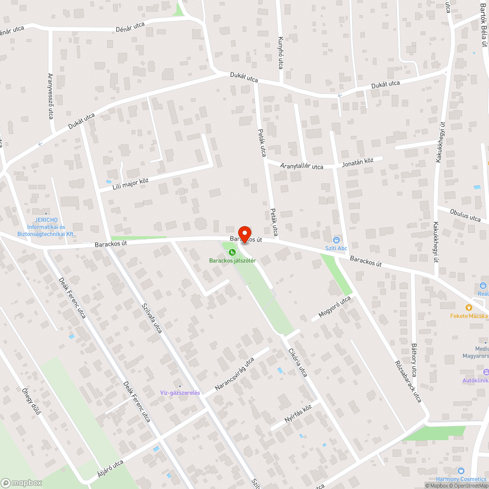 Magas gaz bejelentés helye