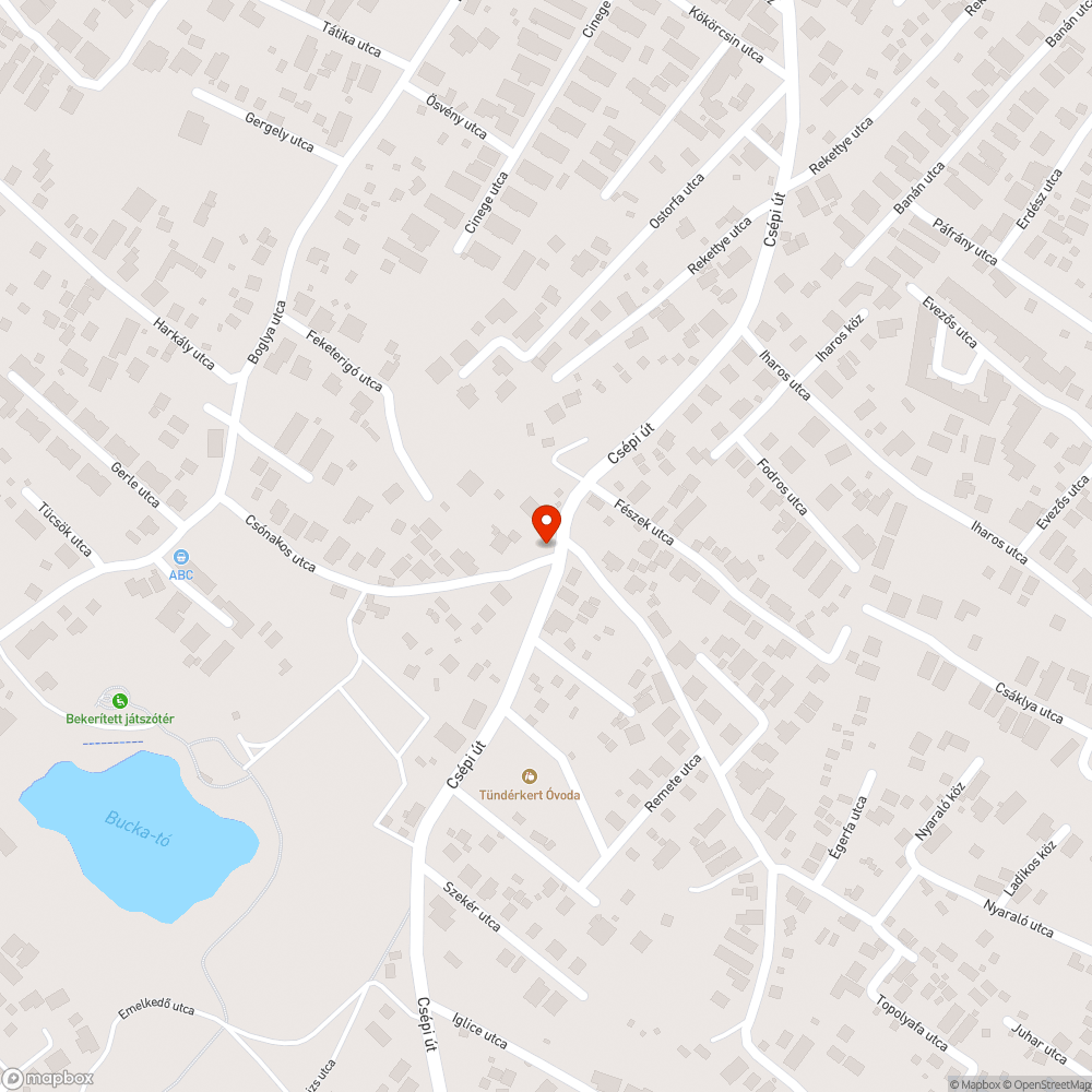 Bukkanó és kátyú bejelentés helye