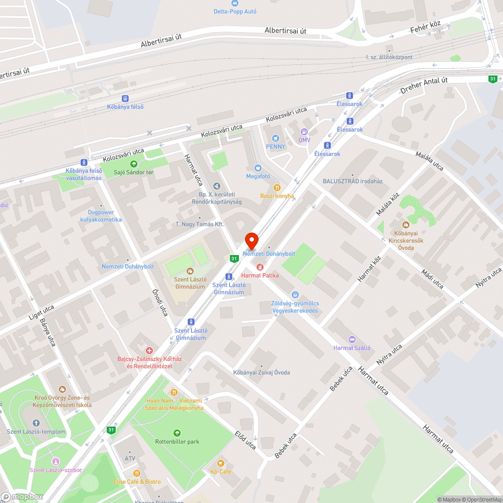 Rongálódott terelő vasrúd bejelentés helye