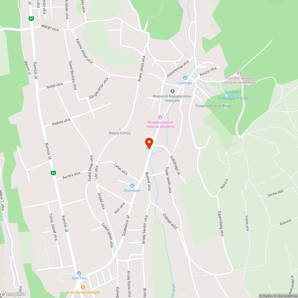 Beszakadt csatornafedél bejelentés helye