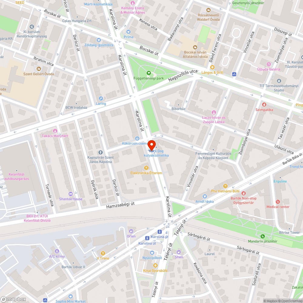 Belógó bokrok bejelentés helye